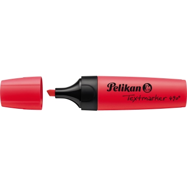 Textmarker Pelikan 490 rot 2-5mm Keilspitze