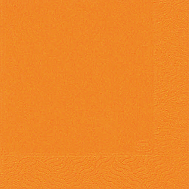 Servietten Duni 3-lagig 24x24cm orange 1/4 Falz, Zelltuch