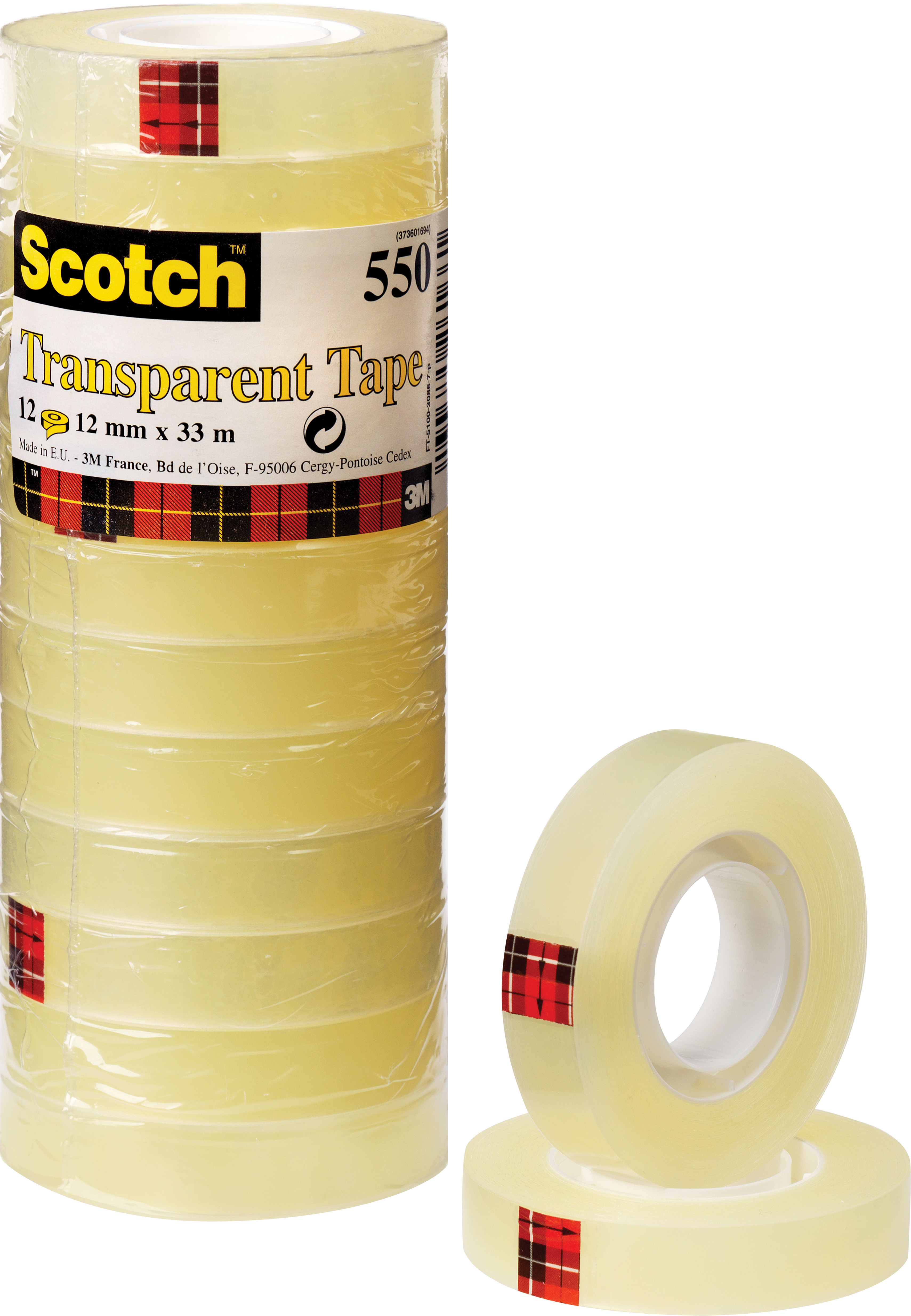 Klebeband Scotch 550 33mx12mm klar und transparent