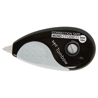 Korrekturroller Tombow CT-CD5C11 5mmx10m Schwarz, Blisterware, Mono® Grip, Einw