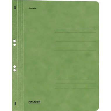 Ösenhefter Falken 80003890 A4 grün Ganzer Vorderdeckel