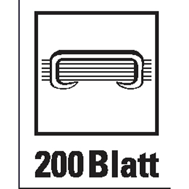 Blockheftgerät Novus B56 hell/dunkelgrau bis 200 Blatt
