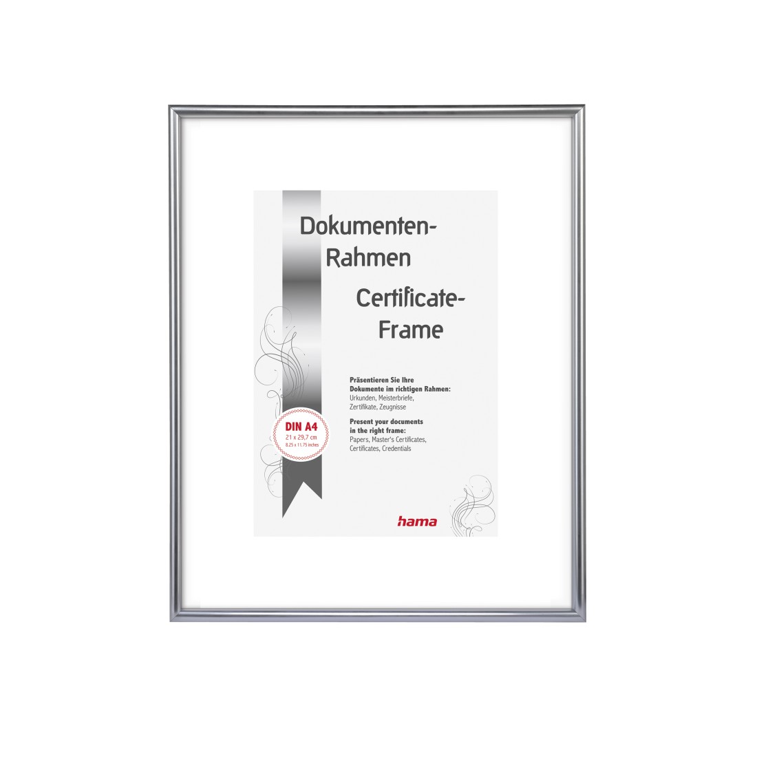 Bilderrahmen Hama Sevilla DINA4 silber-matt 00061776