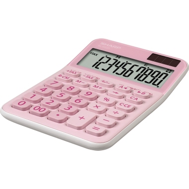 Tischrechner SHARP ELM335BPK pink 10 stellig, Solar