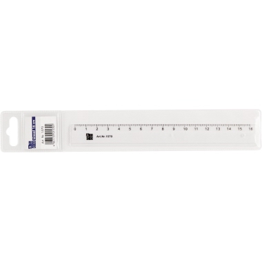 Lineal ALCO Plastik 16cm transparent 