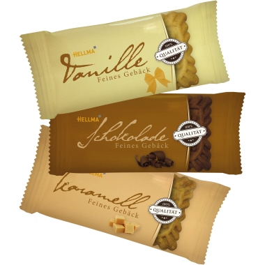 Gebäck Hellma Mix Feines Gebäck Vanille, Karamel, Schokolade