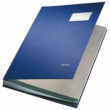 Unterschriftsmappe Leitz 5700 A4 blau 20 Fächer, Pp