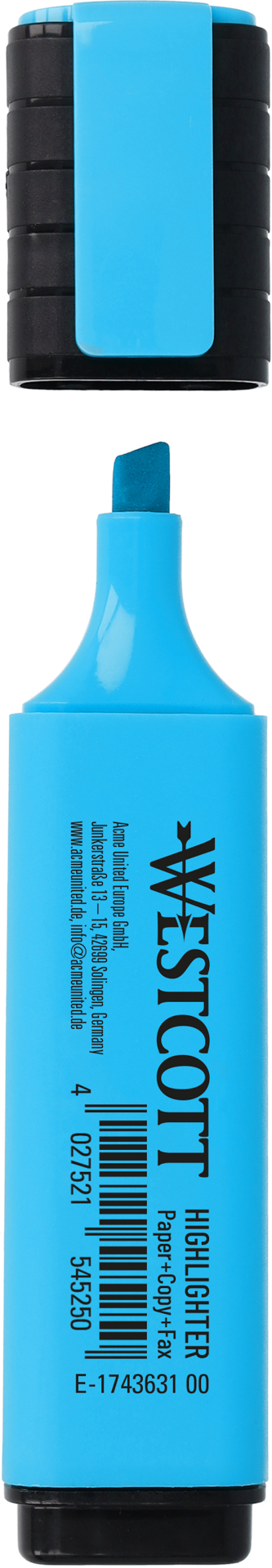 Textmarker blau