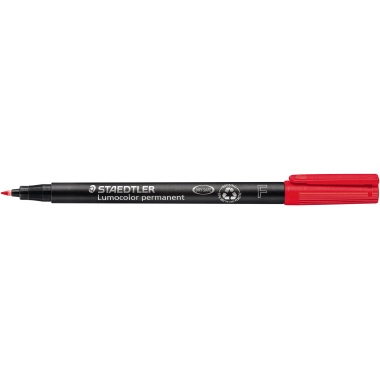 OHP-Marker STAEDTLER® 318F Lumocolor rot permanent, 0,6mm