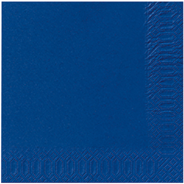 Servietten Duni 3-lagig 24x24cm dunkelblau 1/4 Falz 250 Stück
