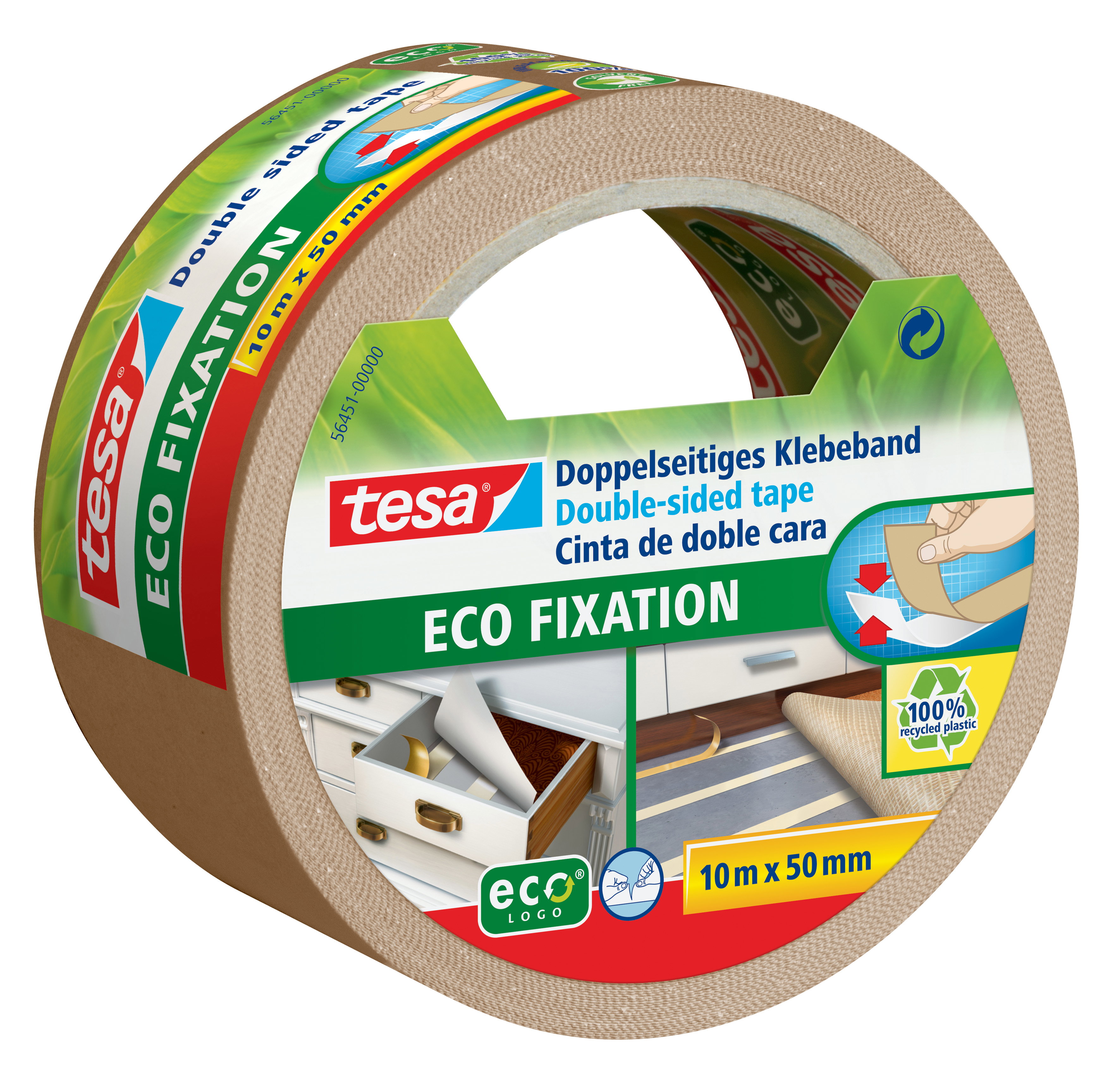 Klebeband Tesa 56451 10mx50mm doppels. Doppelseitig, Ecologo Pro Nature