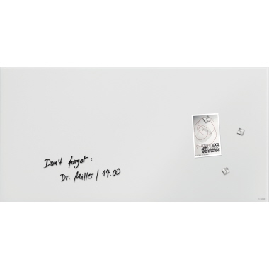Glasboard Sigel GL541 100x65cm weiß magnethaftend, Artvertum