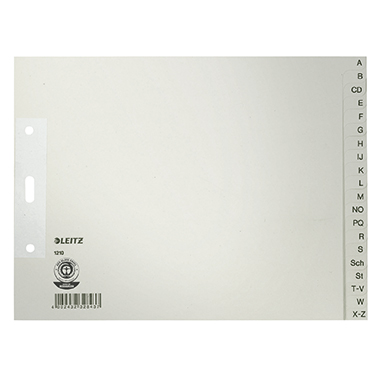 Register Leitz 1210 A4 halbe Höhe A-Z Papier,