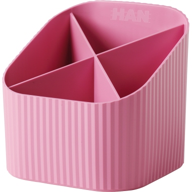 Stifteköcher HAN 956 Re-X-LOOP rosa 4 Fächer, 100% recycelt