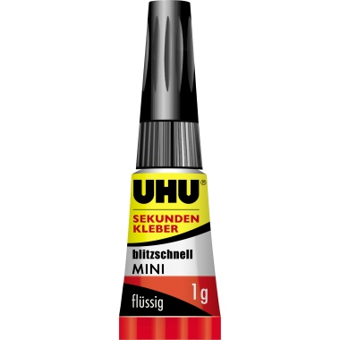 Klebstoff Uhu Sekundenkleber 45415 3x1g 