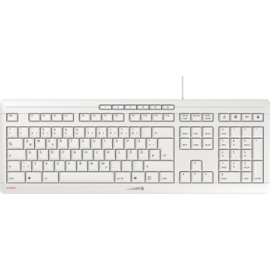 Tastatur CHERRY STREAM KEYBOARD weiß