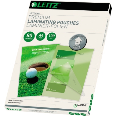 Folientasche LEITZ A4 216X303mm 80my glasklar Udt