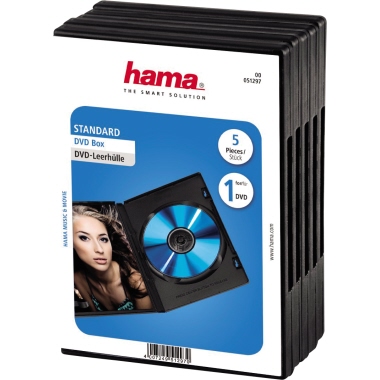 DVD Leerhülle Hama 51297 schwarz 