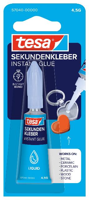 Klebstoff Tesa Sekundenkleber 57040 4,5g flüssig