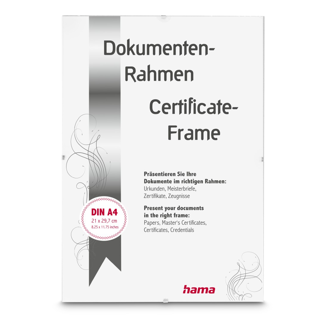 Bilderrahmen rahmenl Polysty. 21x29,7cm Os Polystyrol Clip-fix