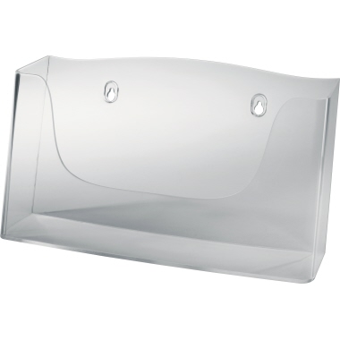 Wandprospekthalter Sigel LH118 A4 quer Fülltiefe 45mm, Inkl. Schrauben Und Dübe