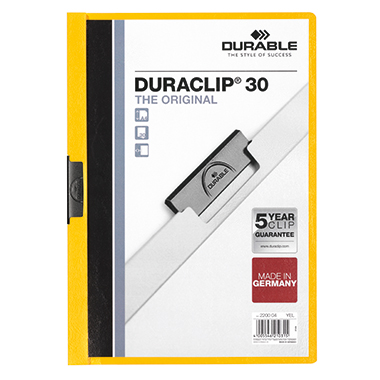 Klemmmappe DURABLE 2200 A4 gelb 