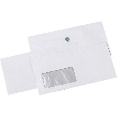 Briefumschlag DL mF SK 80g weiß 220x110mm Blauer Engel