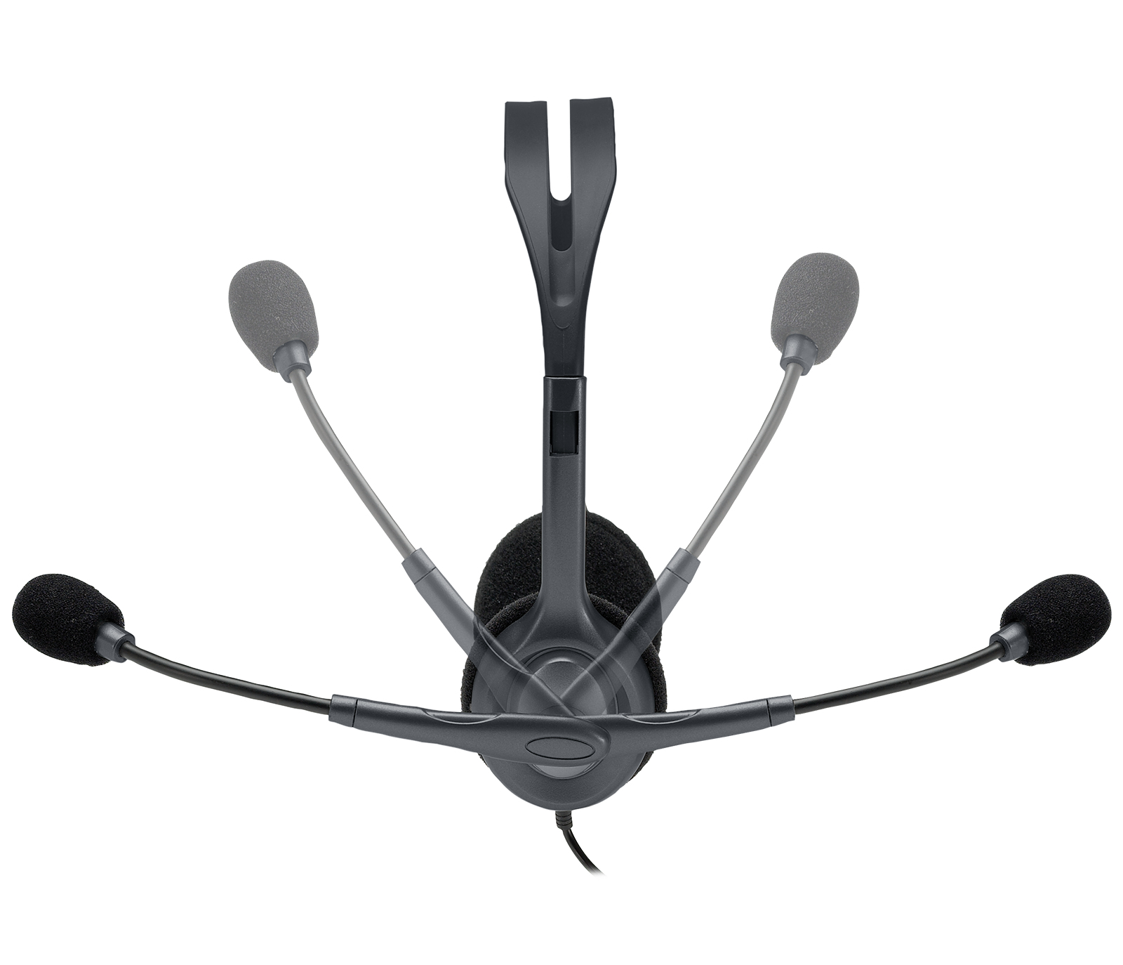 Headset Logitech H111 Stereo On Ear Grau 3.5mm Klinke schnurgebunden