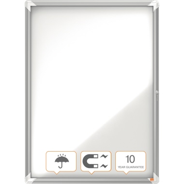 Schaukasten Nobo 1902580 außen 9xA4 Metallrückwand