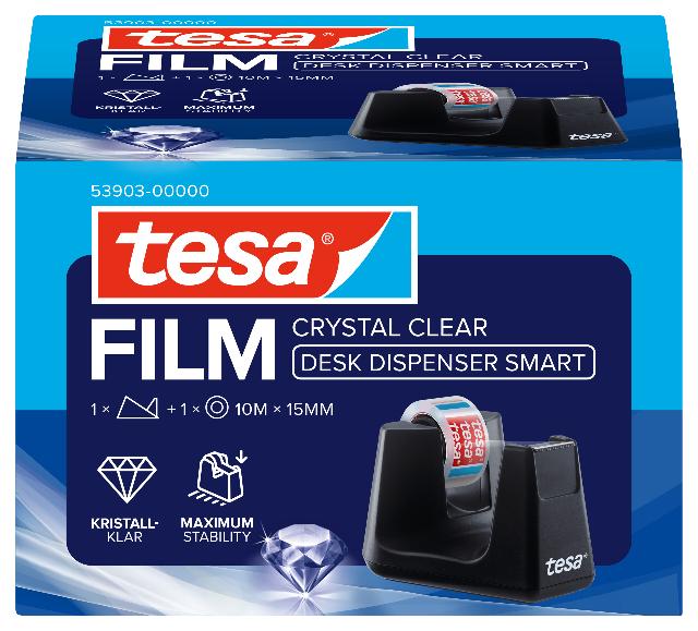 Tischabroller Tesa 53903 schwarz Smart ecoLogo 19mm x 33m