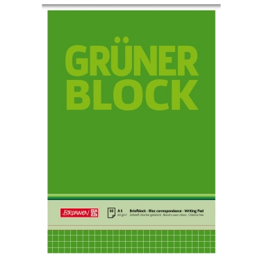 Briefblock BRUNNEN 1052438 A4 kariert 50 Blatt