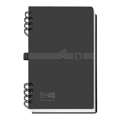 Telefonringbuch A6 Veloflex 51061 mit Spiralbind A6 Schwarz