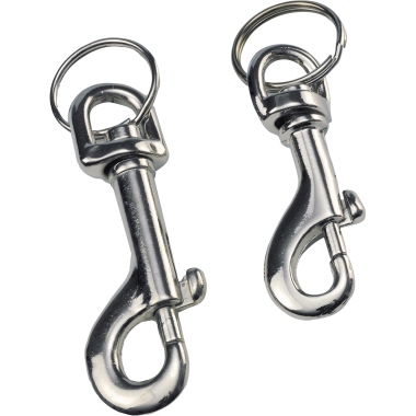 Karabinerhaken Wedo 262499 silber 65mm+75mm 2St/Pack