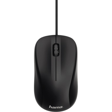 Maus Hama MC-300 Kabel Schwarz
