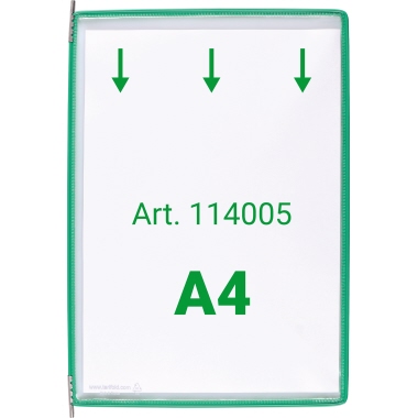 Sichttafel Tarifold 114005 A4 grün 10 Stück