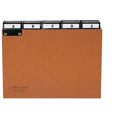Leitregister Durable 4255 A5 A-Z 25tlg. presspan