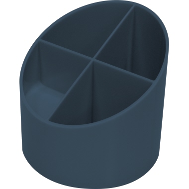 Stifteköcher helit H6790234 blau 4 Fächer, blauer Engel