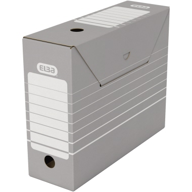 Archivschachtel Elba 100552039 A4 grau 9,5 x 26,5 x 34 cm