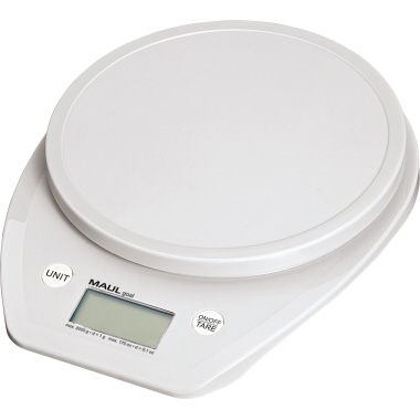Briefwaage Maulgoal 1642002 weiß m. Batterien bis 5.000g