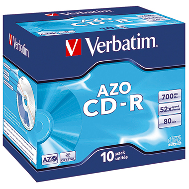 CD-R Verbatim 700MB 80Min. JewelCase 