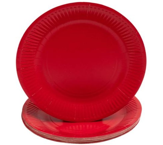 Pappteller Pro Nappe 79215I 23cm rot Pck. 20 Stück