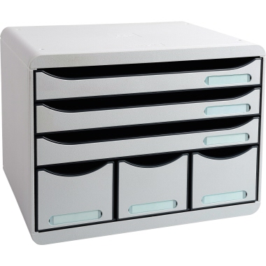Schubladenbox Exac. 306740D 6F lgrau 