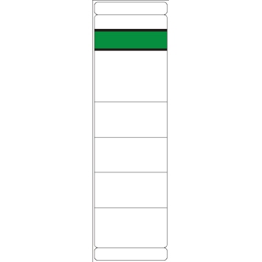 Rückenschild breit/kurz weiß 100St. Selbstklebend