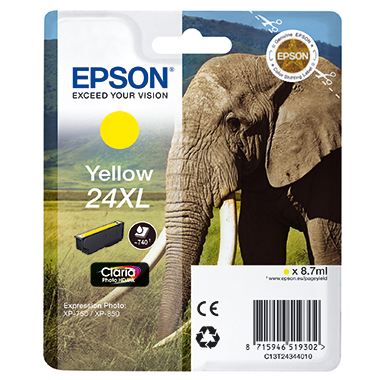 Tintenpa. EPSON 24XL yellow C13t24344010