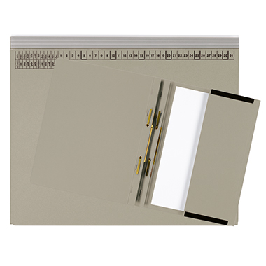 Hängeh. L. m.T. actus Serie A grau Hängehefter mit Tasche u. Linksheftung
