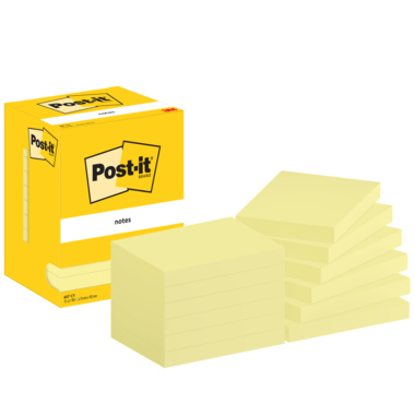 Haftnotiz Post-It 657CY 102x76mm gelb 100Bl./Block 12 St./Pack