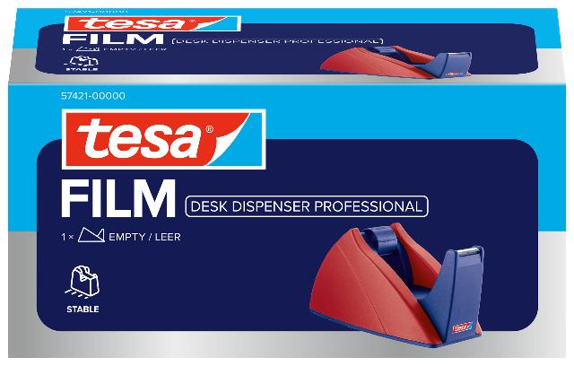 Tischabroller Tesa 57421 rot/blau Easy Cut 19mm x 33m