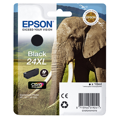 Tintenpa. EPSON 24XL black C13t24314012