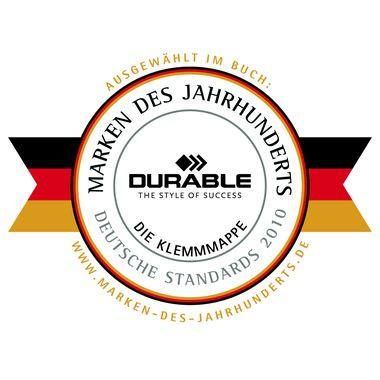 Klemmmappe Durable 2200 A4 weiß 1-30 Blatt