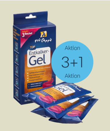 più caffè Entkalker-Gel 3+1 